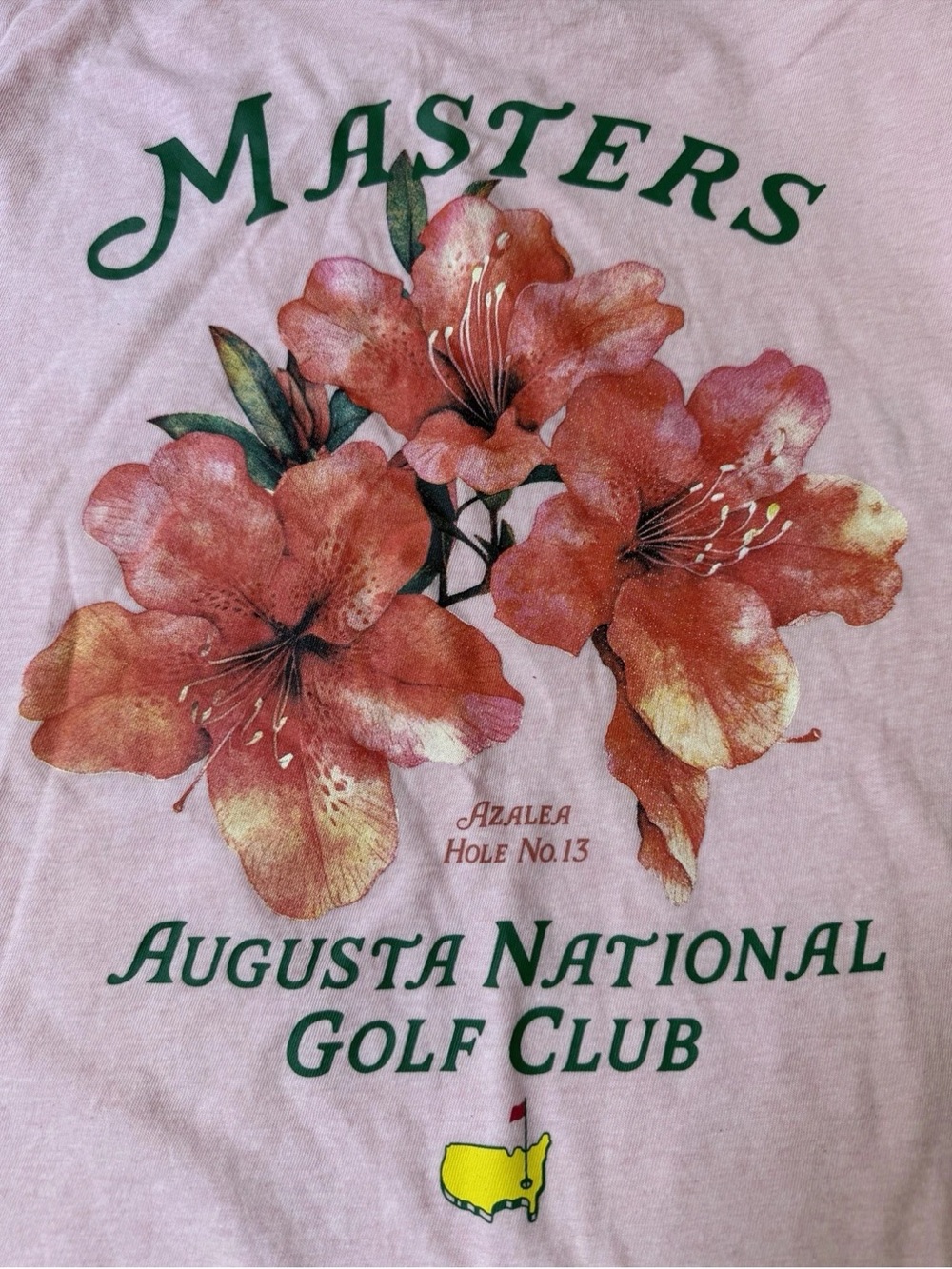 2026 Pink Masters Hole 13 Azalea T-shirt Augusta National Golf Club Sz XS